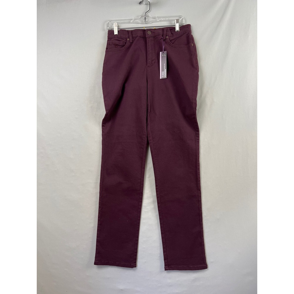 Gloria Vanderbilt Amanda Jeans Women 8 Purple NEW High Rise Tapered Heritage Fit
